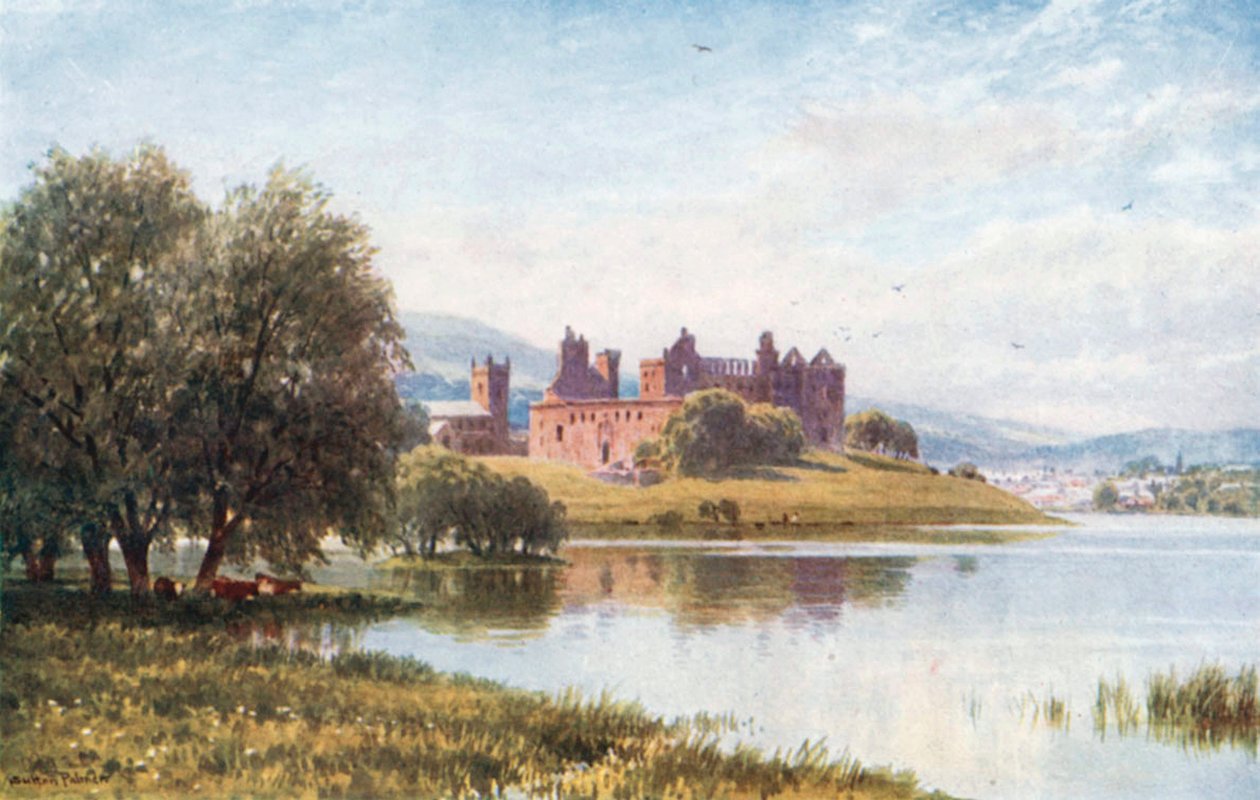 Palais de Linlithgow (lithographie couleur) - Henry Sutton Palmer