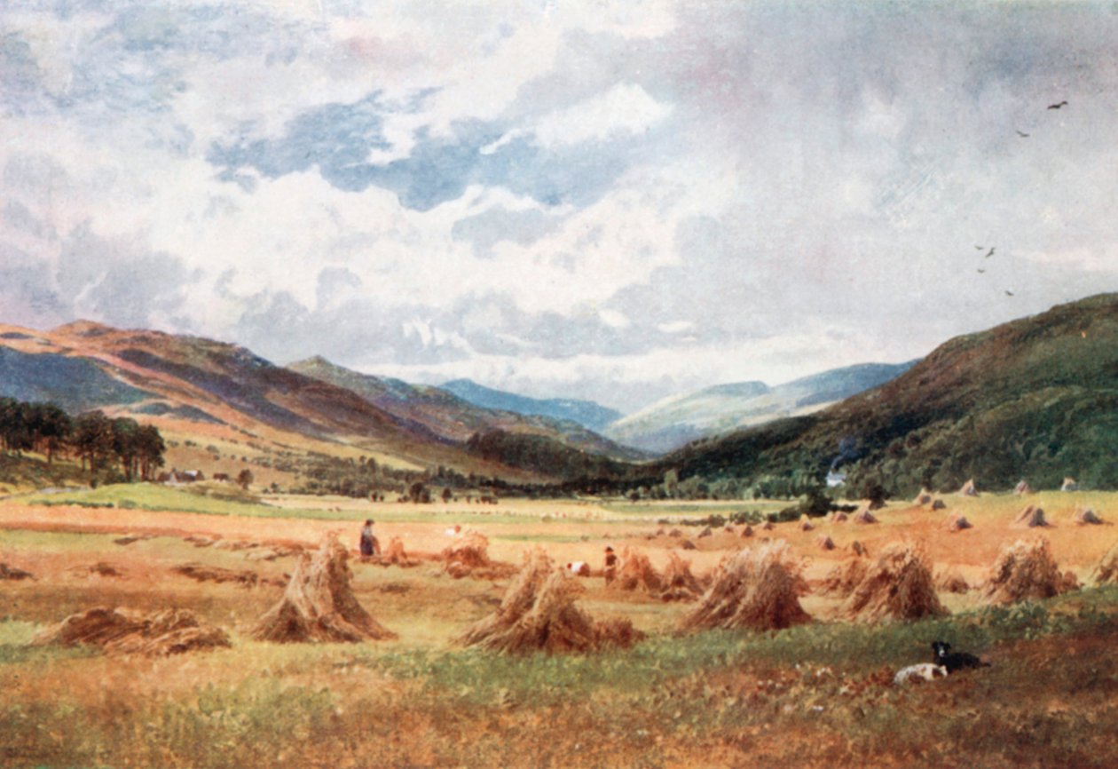 Vue sur le Glen Lochy près de Killin, Perthsire (lithographie couleur) - Henry Sutton Palmer