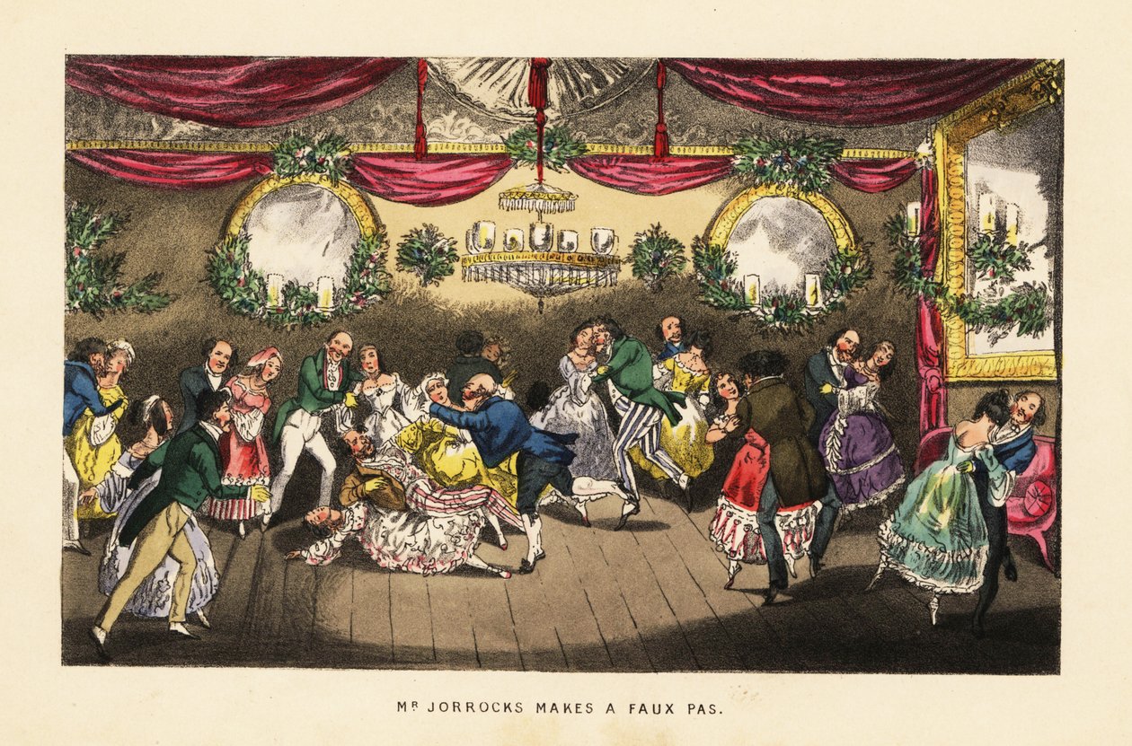 Danseurs se heurtant pendant une valse lors d