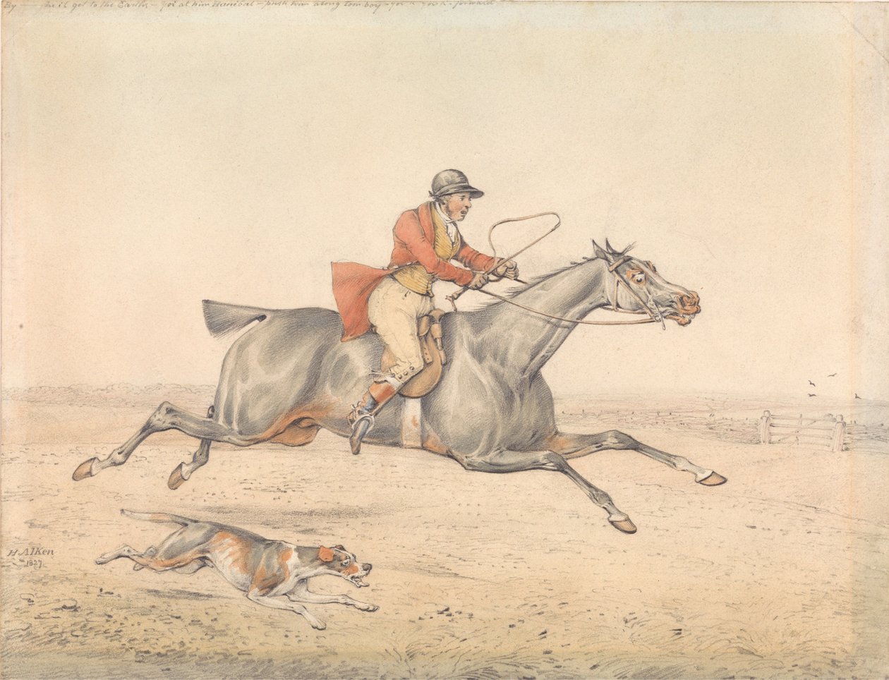 «Par Dieu - il arrivera à terre...» - Henry Thomas Alken