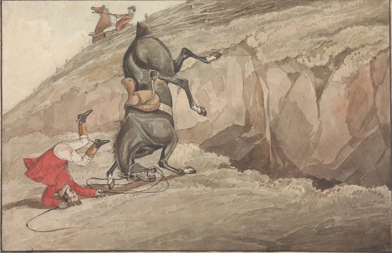 « Faire la chose : et la chose faite : » Le saut vers le bas accompli - Henry Thomas Alken