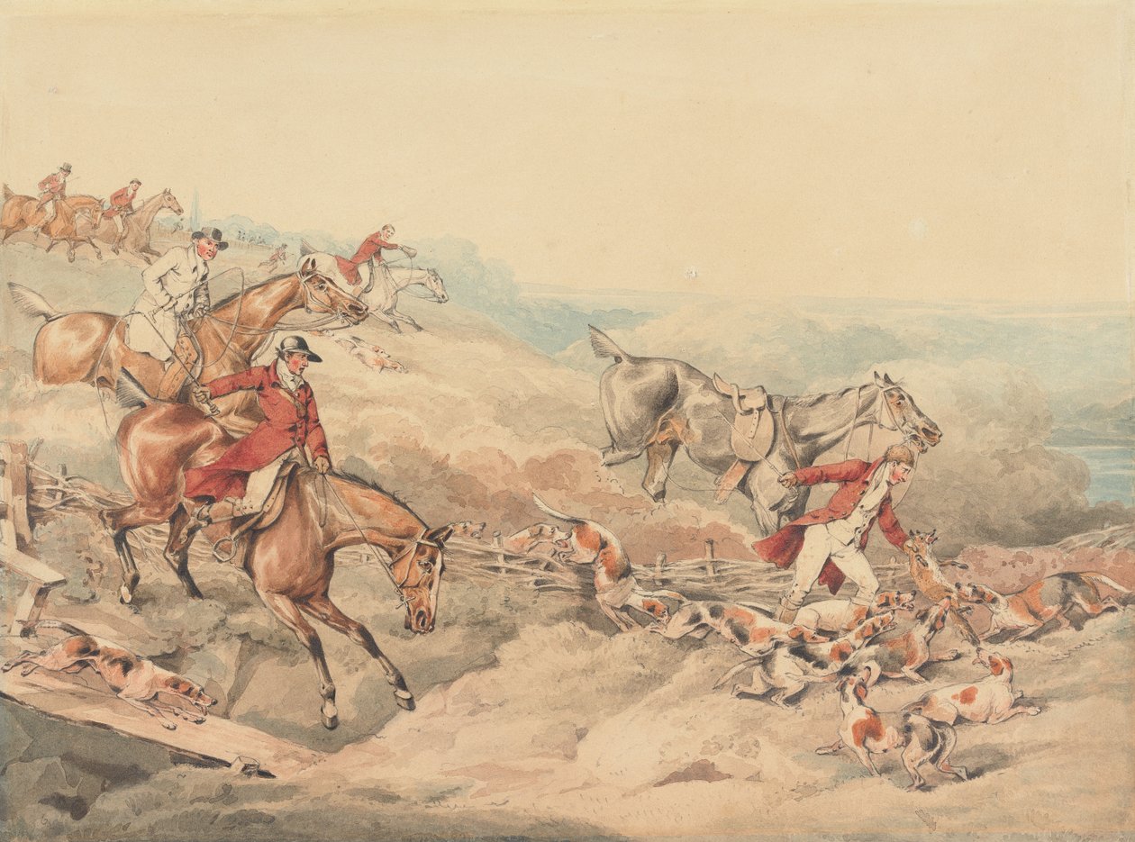 La chasse au renard : la mort - Henry Thomas Alken