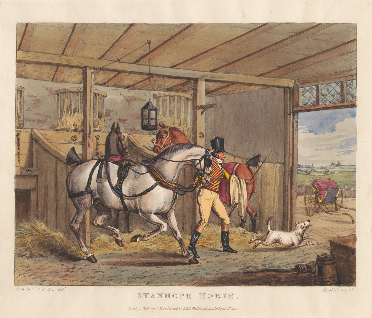 Chevaux [lot de six] :   2. Cheval Stanhope - Henry Thomas Alken