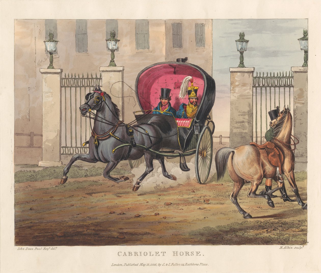 Chevaux [série de six] : 6. cheval de cabriolet - Henry Thomas Alken