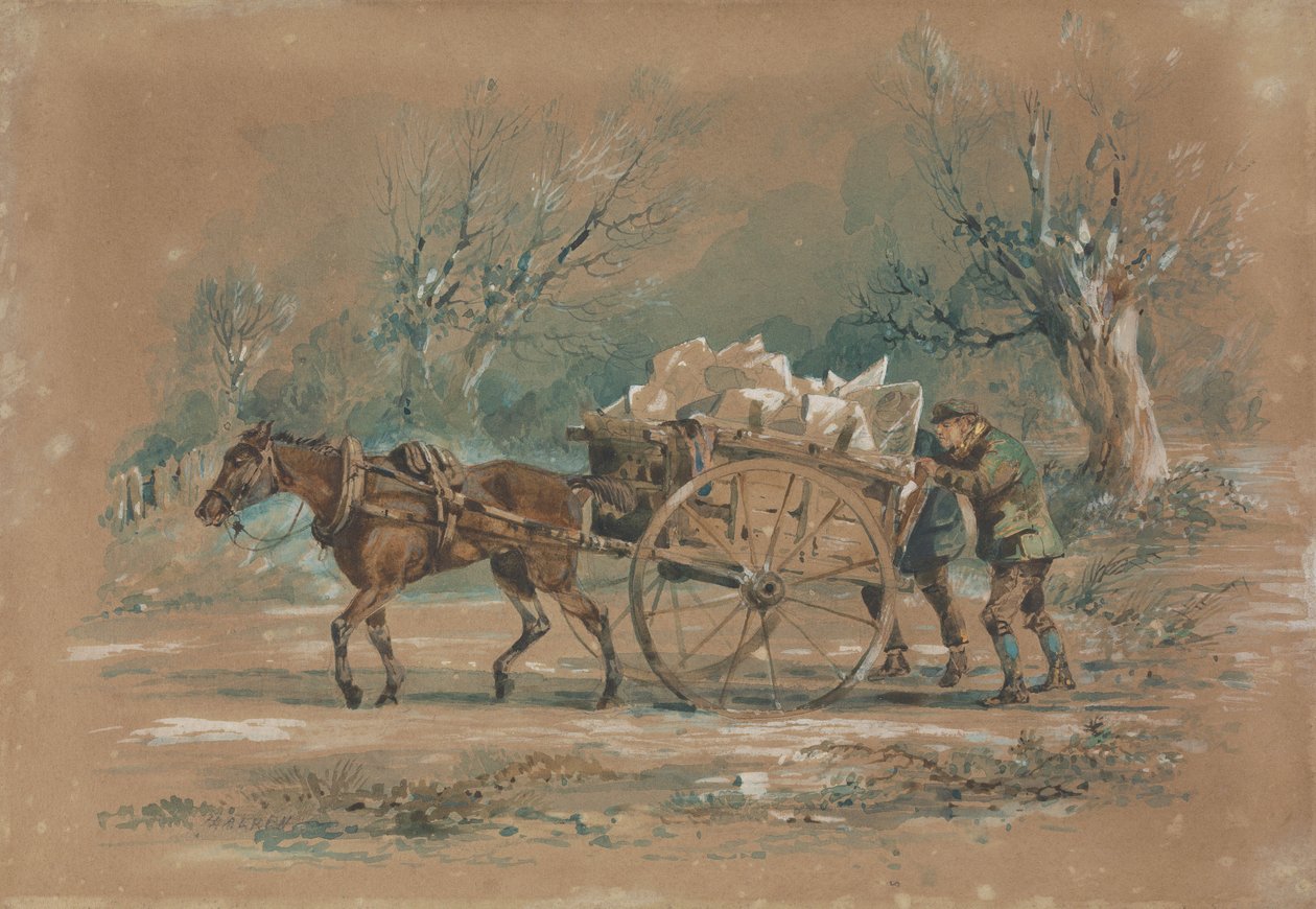 La voiture à glace - Henry Thomas Alken