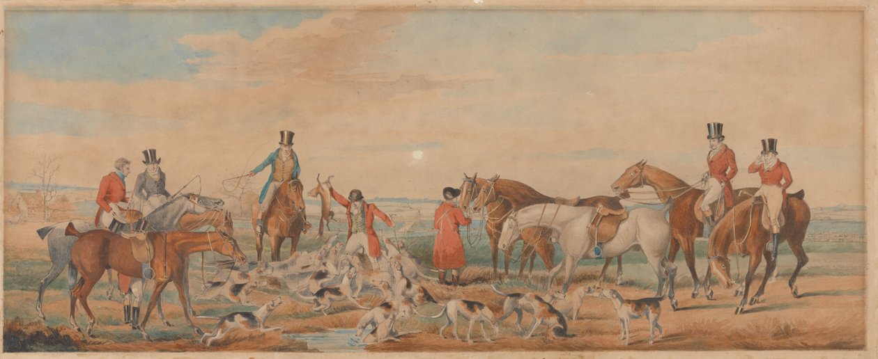 La chasse du Leicestershire - La mort - Henry Thomas Alken