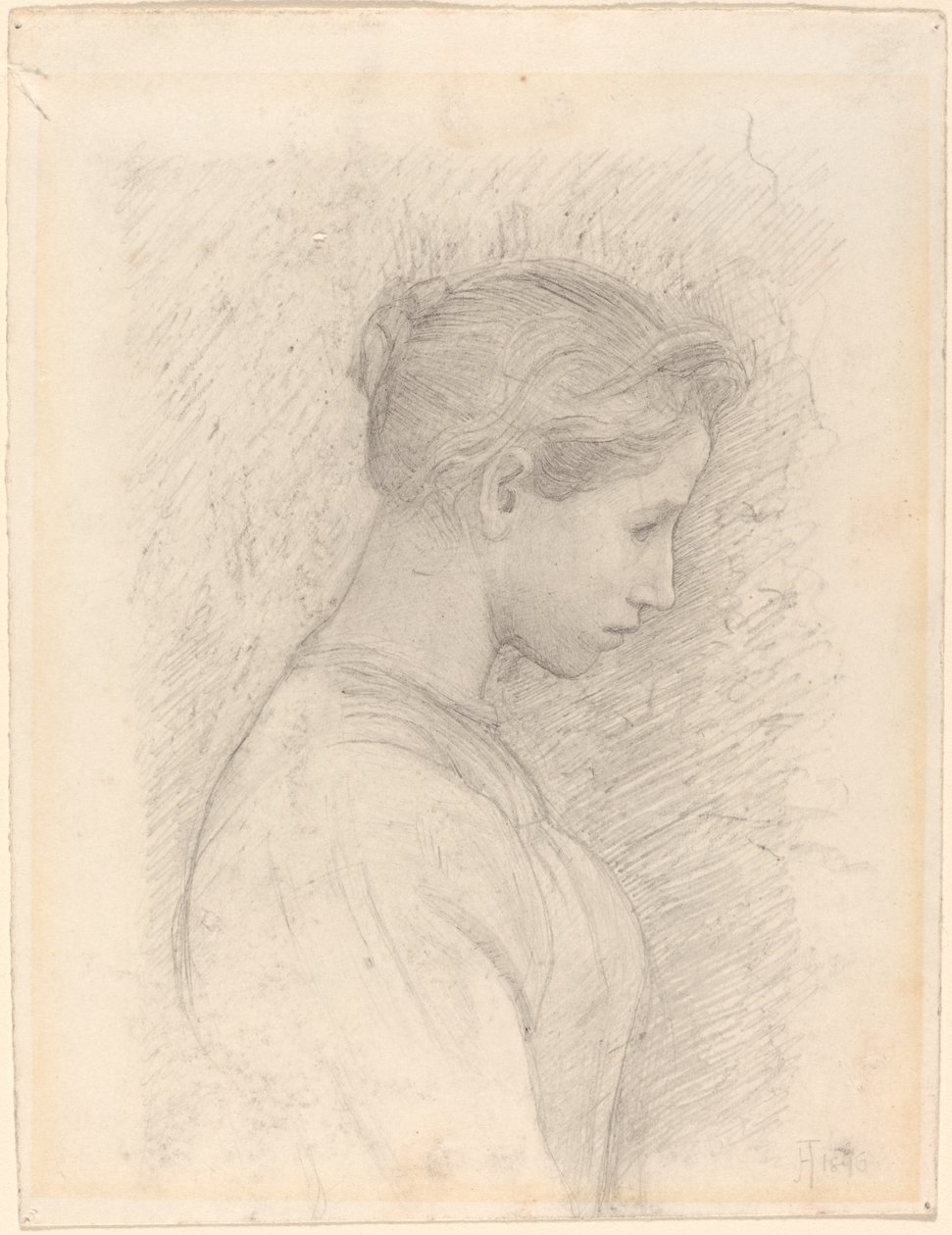 Jeune femme de profil - Henry Tonks