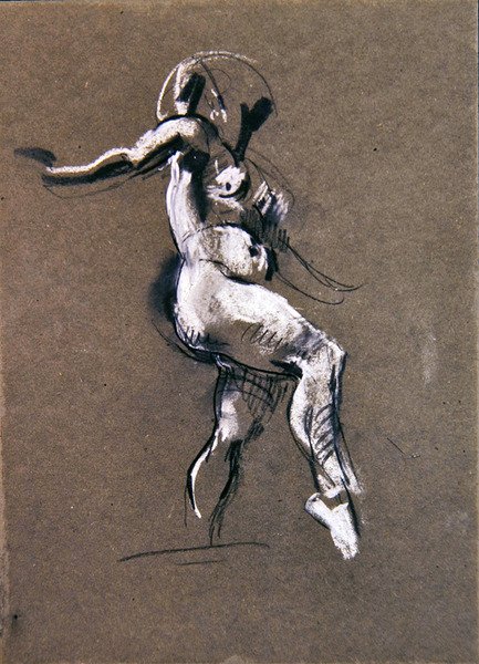 Nu féminin debout - Henry Tonks