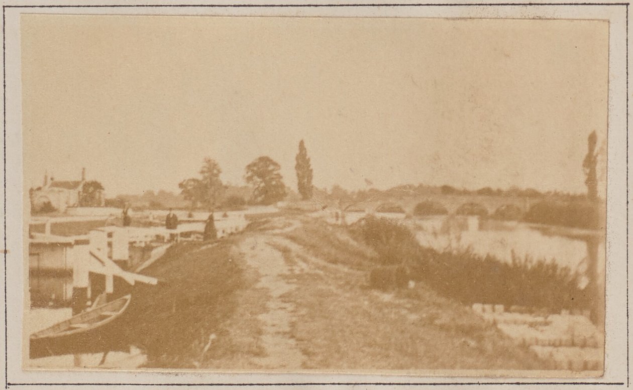 Écluse et pont de Chertsey - Henry W. Taunt