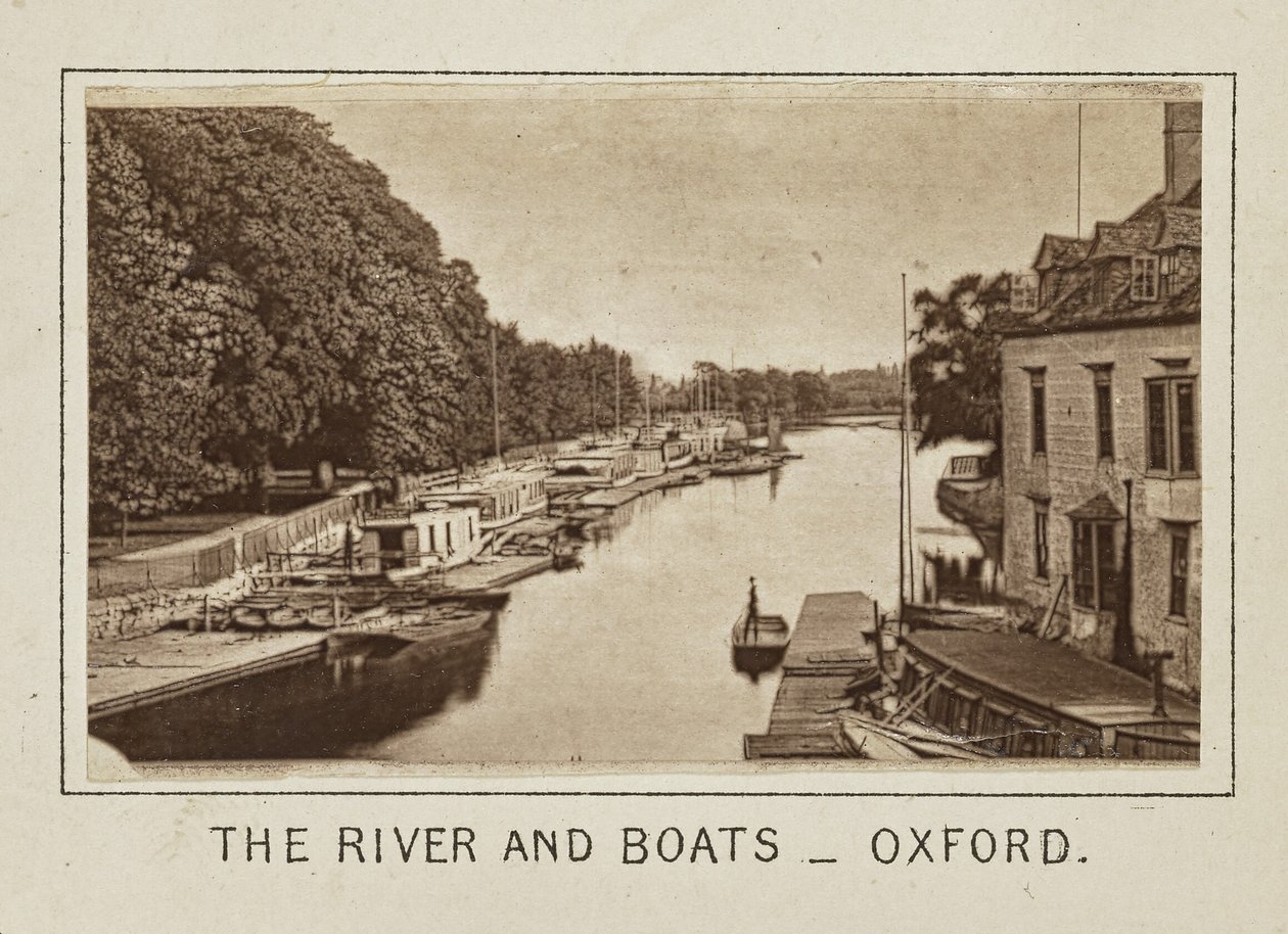La rivière et les bateaux - Oxford - Henry W. Taunt