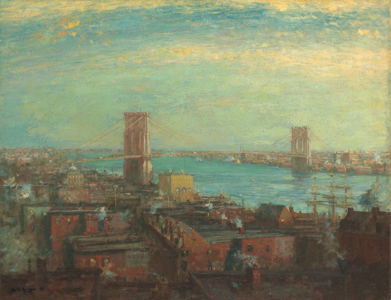 Pont de Brooklyn - Henry Ward Ranger