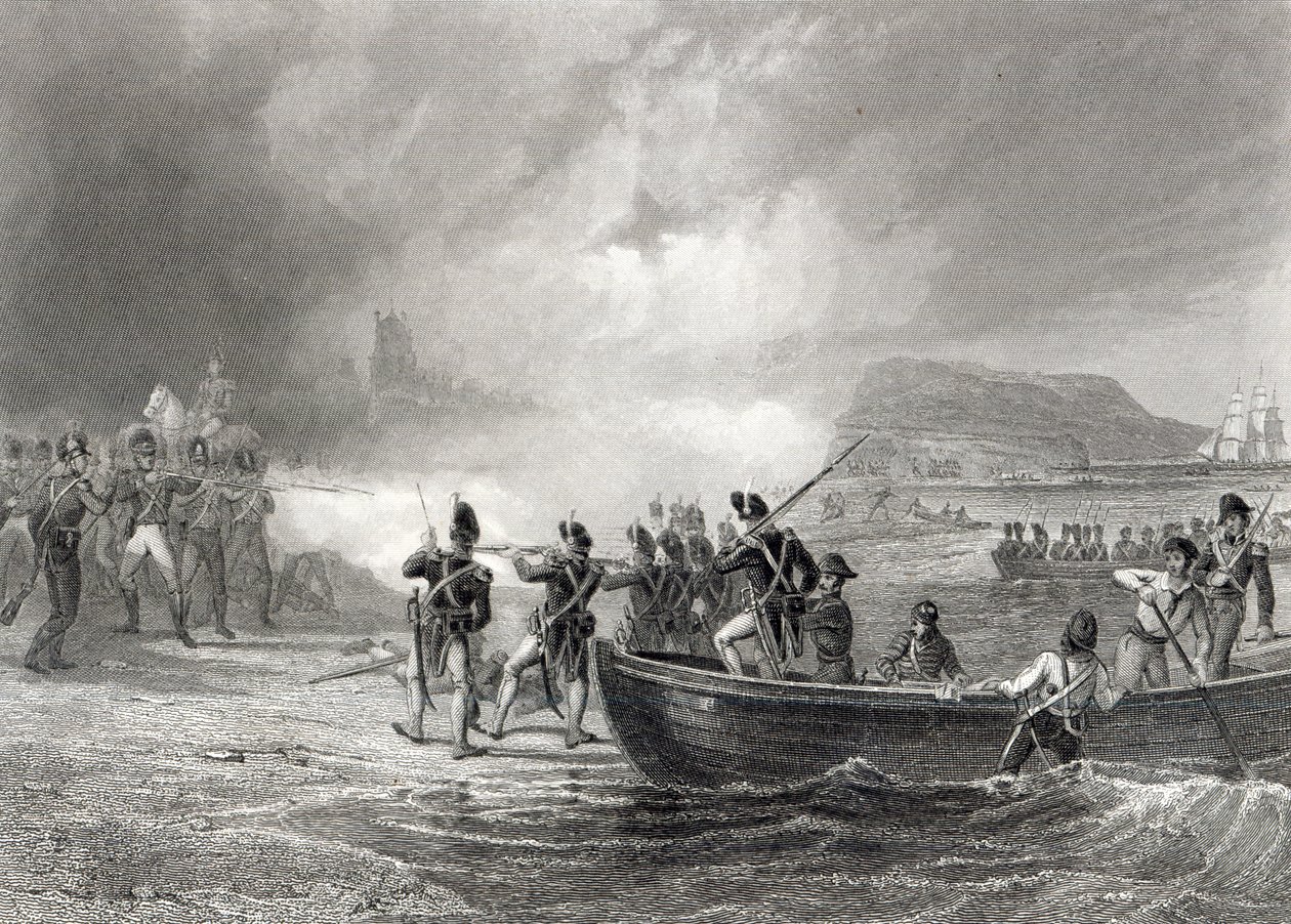 Tentative de la flotte française de débarquer à la Baie de Bantry, Cork en 1796 - Henry Warren
