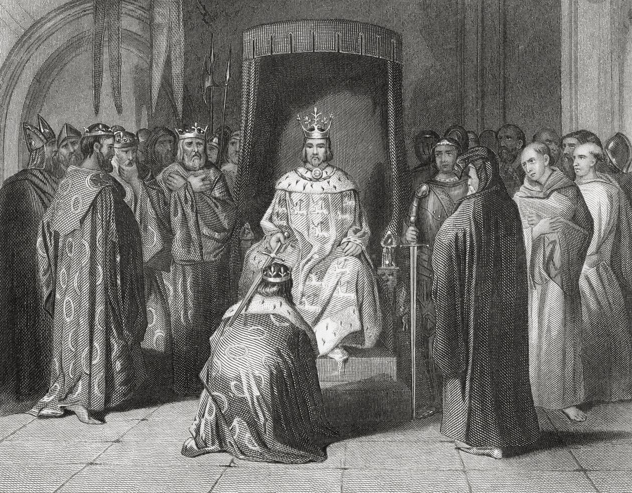 Le roi Richard II adoubant les rois de Connaught, Ulster, Thomond et Leinster en 1394, 