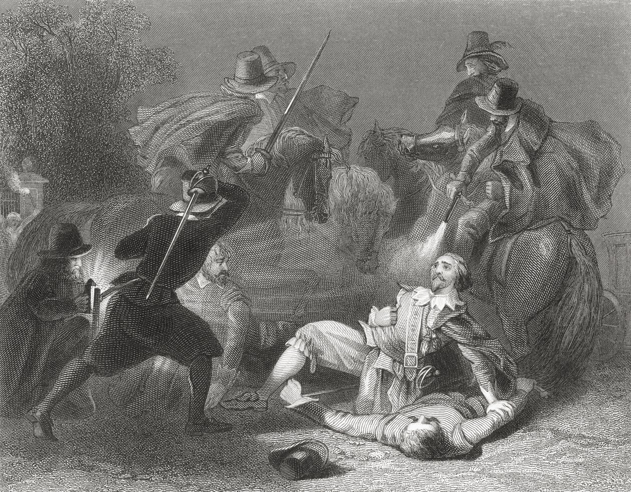 Le meurtre de Lord Kilwarden par les rebelles de Robert Emmet à Dublin, Irlande, 1803, de 