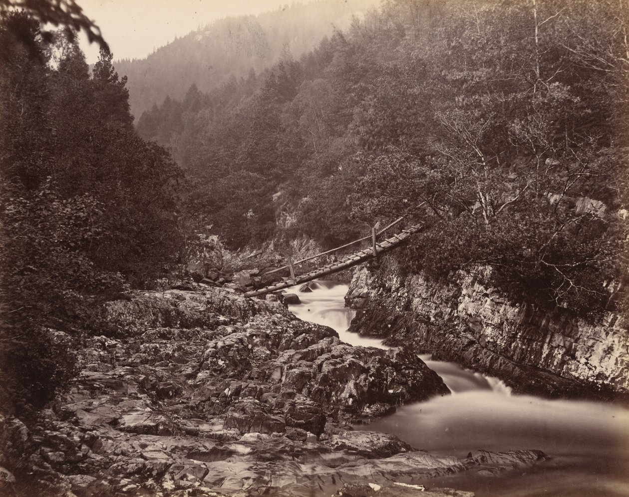 Pont du mineur, Pays de Galles, vers 1858 (photo) 1858 (photo) - Henry White