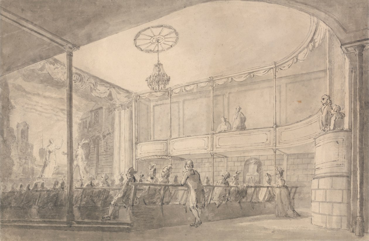 Intérieur du théâtre de la maison de Brandebourg, Hammersmith - Henry Wigstead