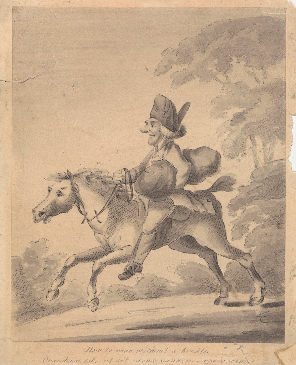 Comment monter sans bride - Henry William Bunbury