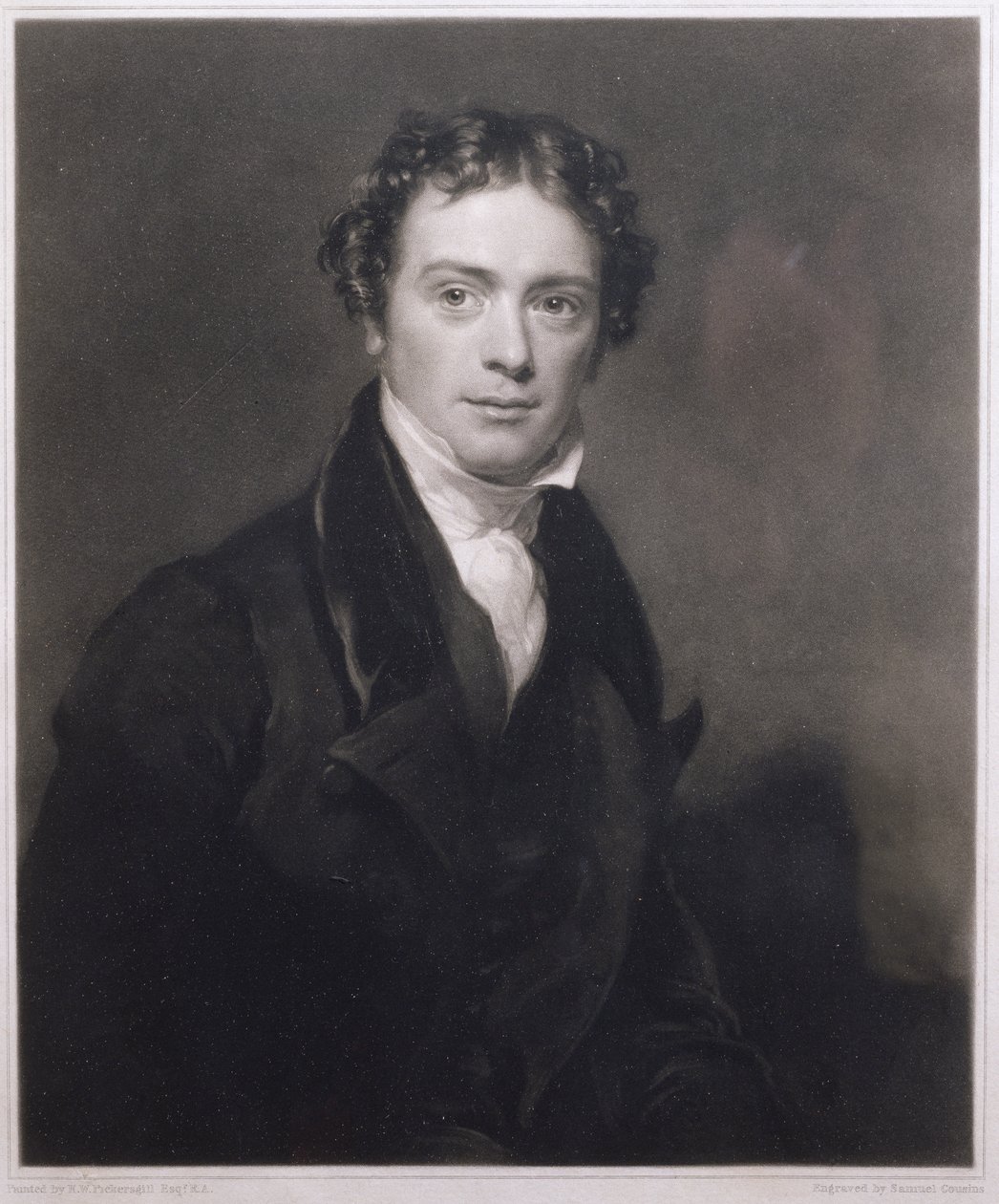 Portrait de Michael Faraday (1791-1867) gravé par Samuel Cousins (1801-87) 1830 - Henry William Pickersgill