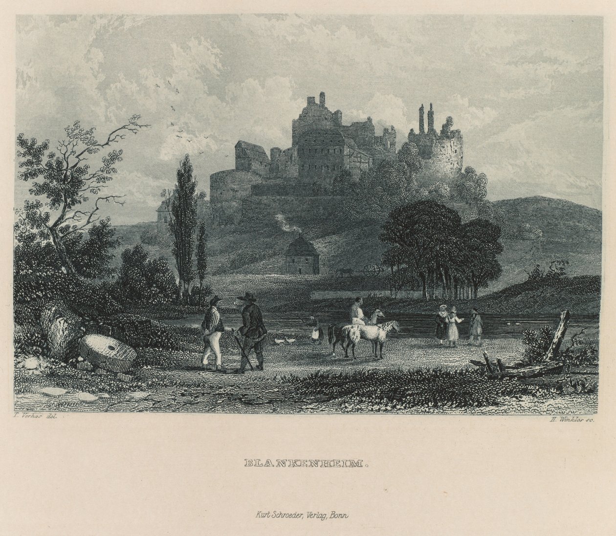 Das Malerische und Romantische Rheinland: Blankenheim, 1928 - Henry Winkles