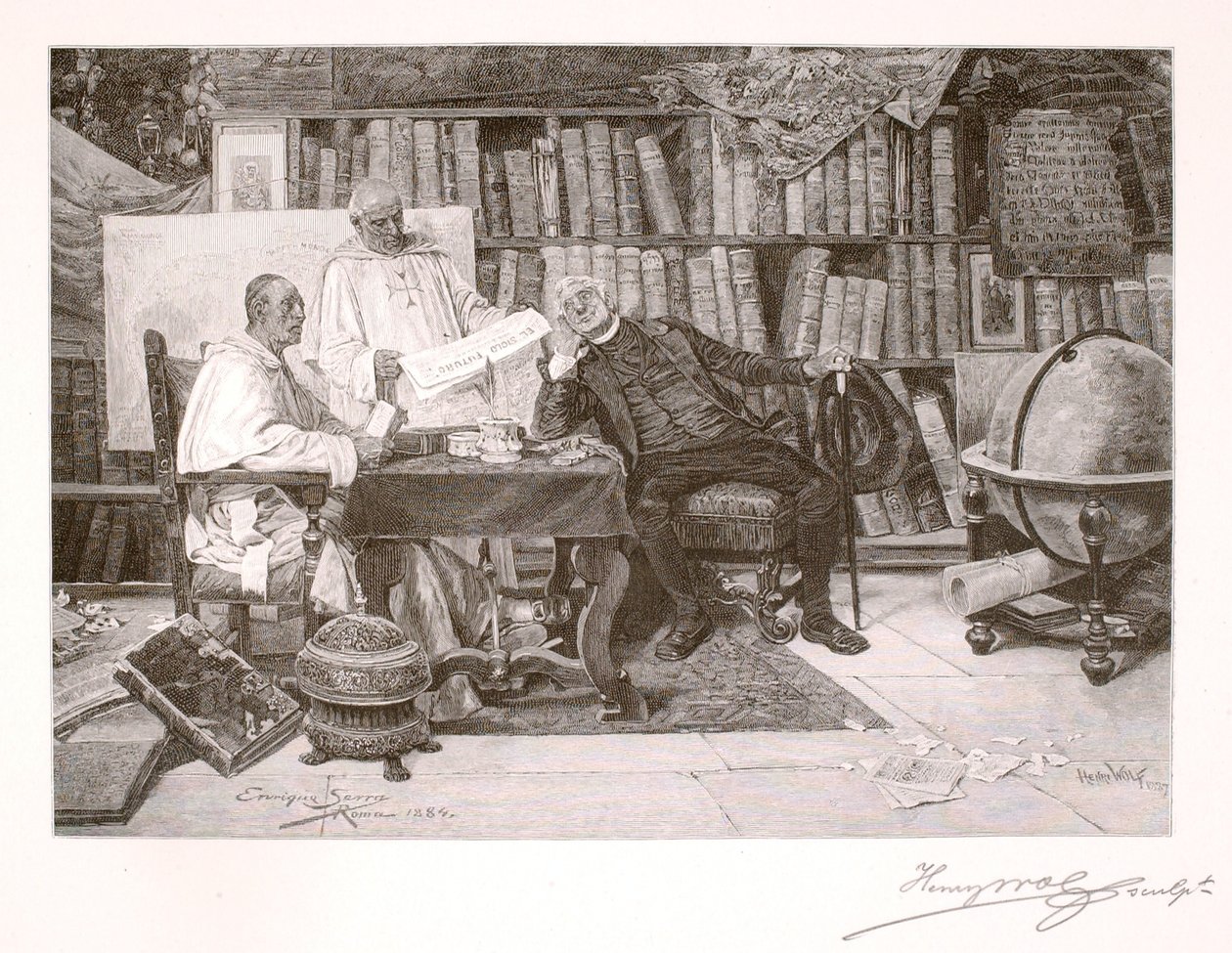 Un passage des journaux - Henry Wolf