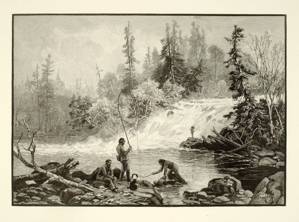 Une fosse à truites sur le Nepignon - Henry Wolf