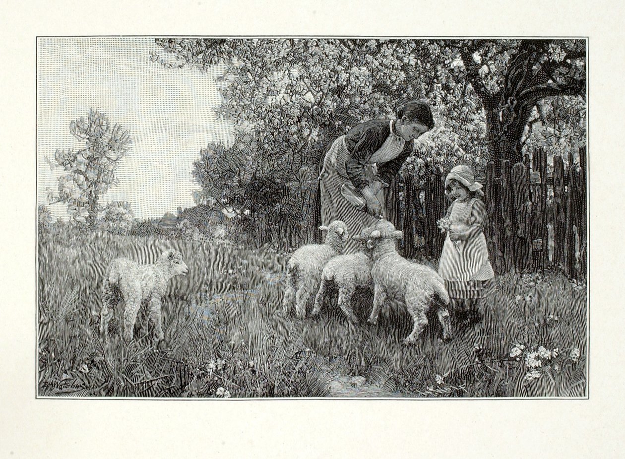 À la crèche - Henry Wolf