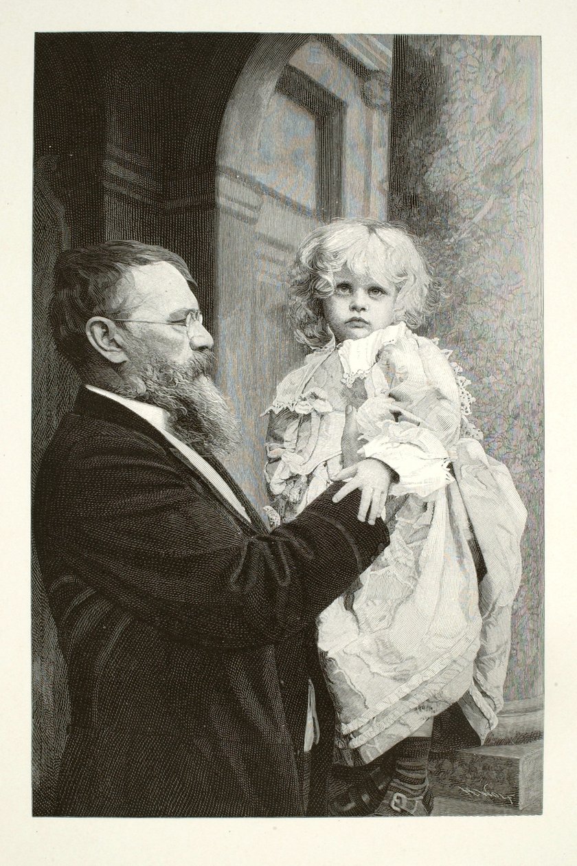 Lenbach et son enfant - Henry Wolf