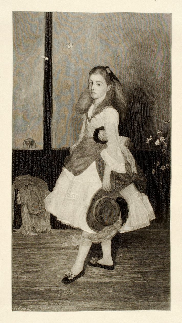 Mlle Alexander (fille en blanc) - Henry Wolf