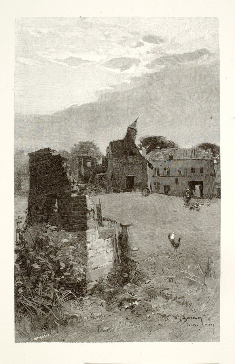 Les ruines de Hougomont - Henry Wolf
