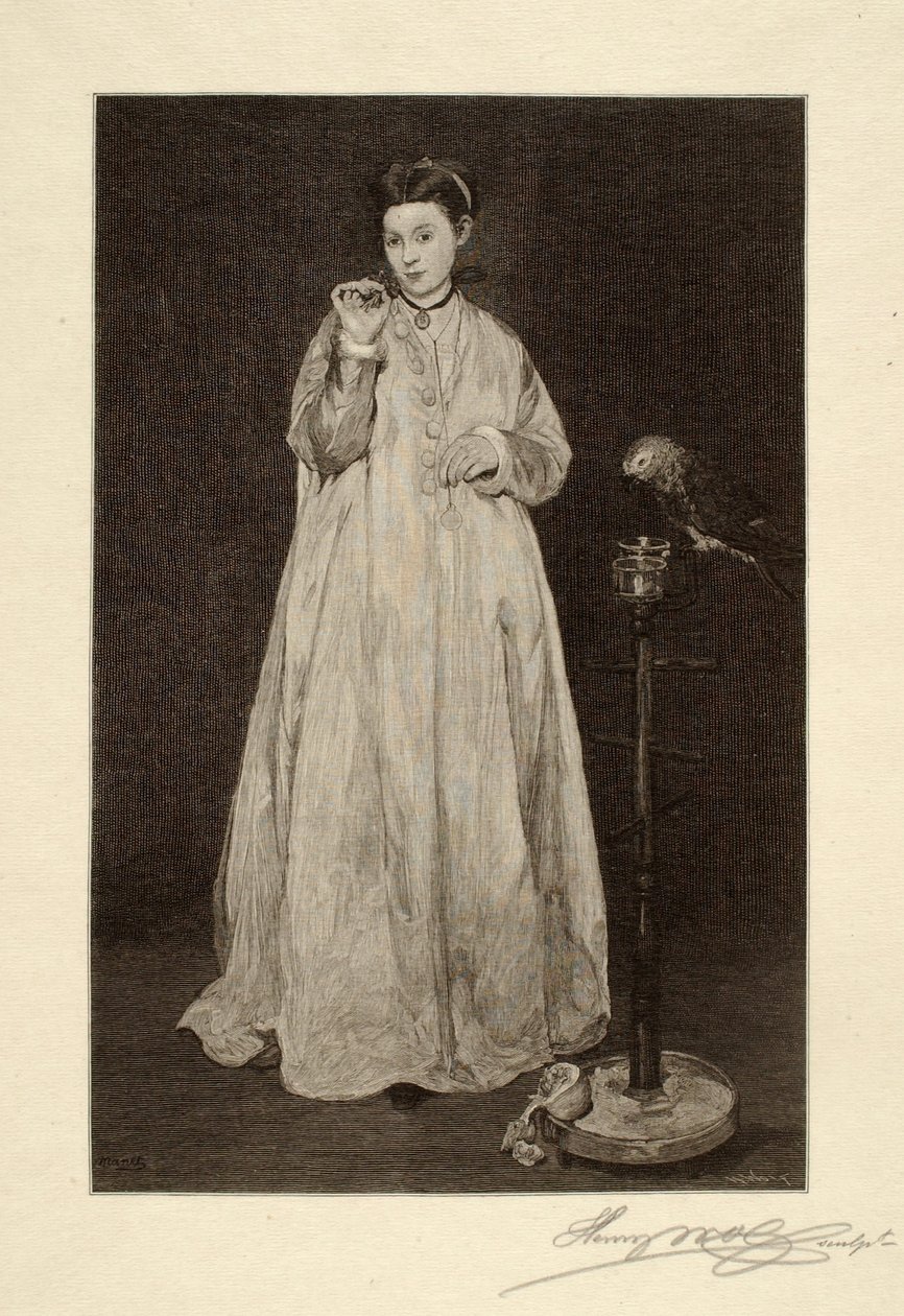 La femme au perroquet - Henry Wolf