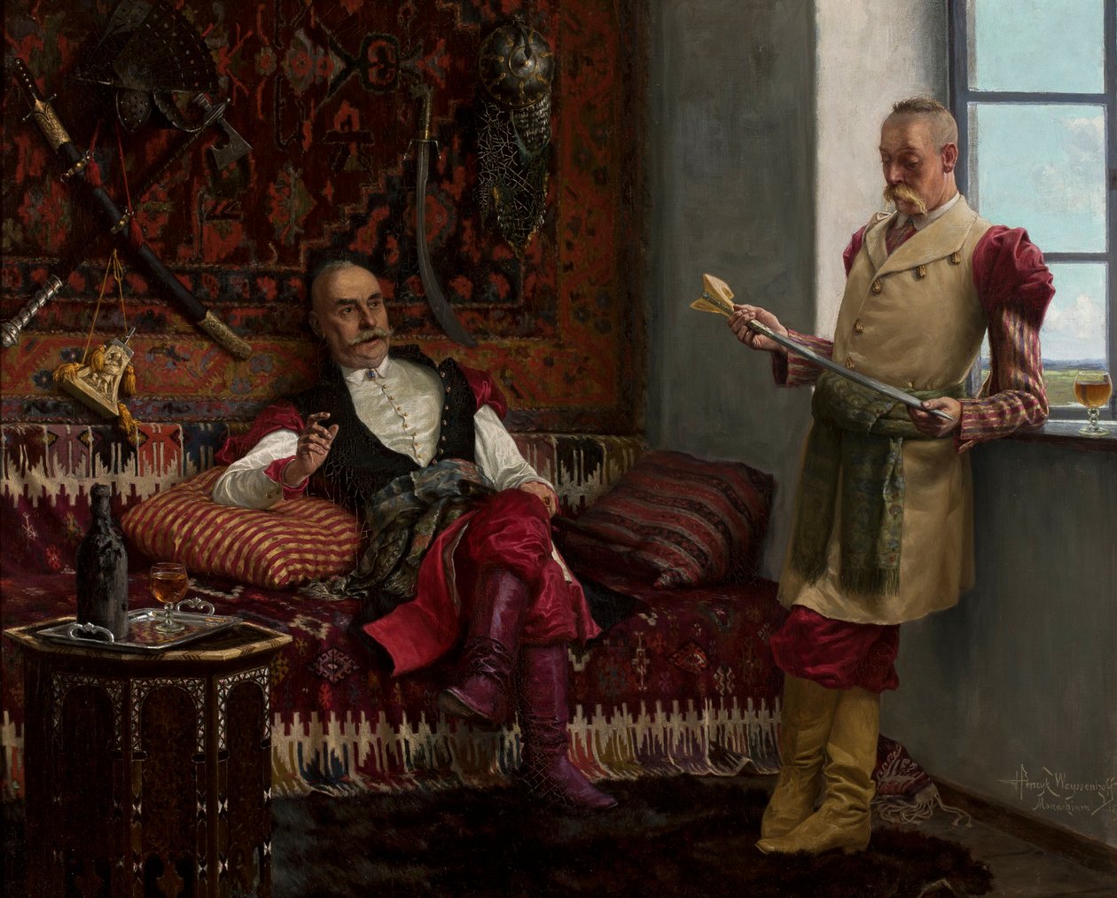 Scène de noblesse - Histoire du kinzhal. Histoire du yatagan. - Henryk Weyssenhoff