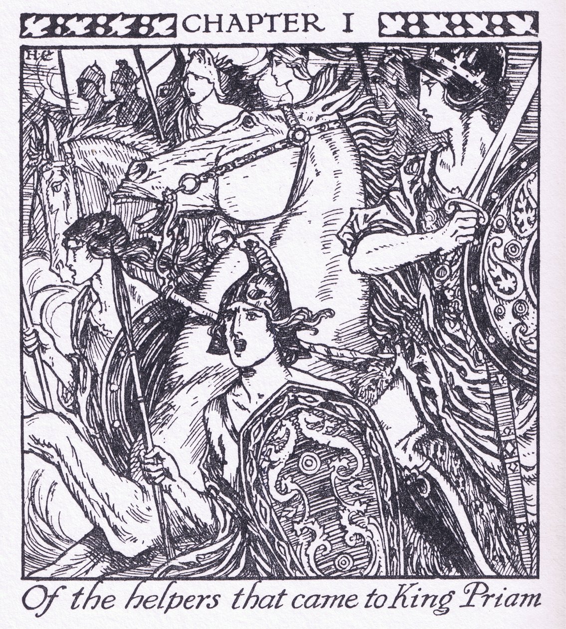 Des aides qui sont venus au roi Priam - Herbert Cole