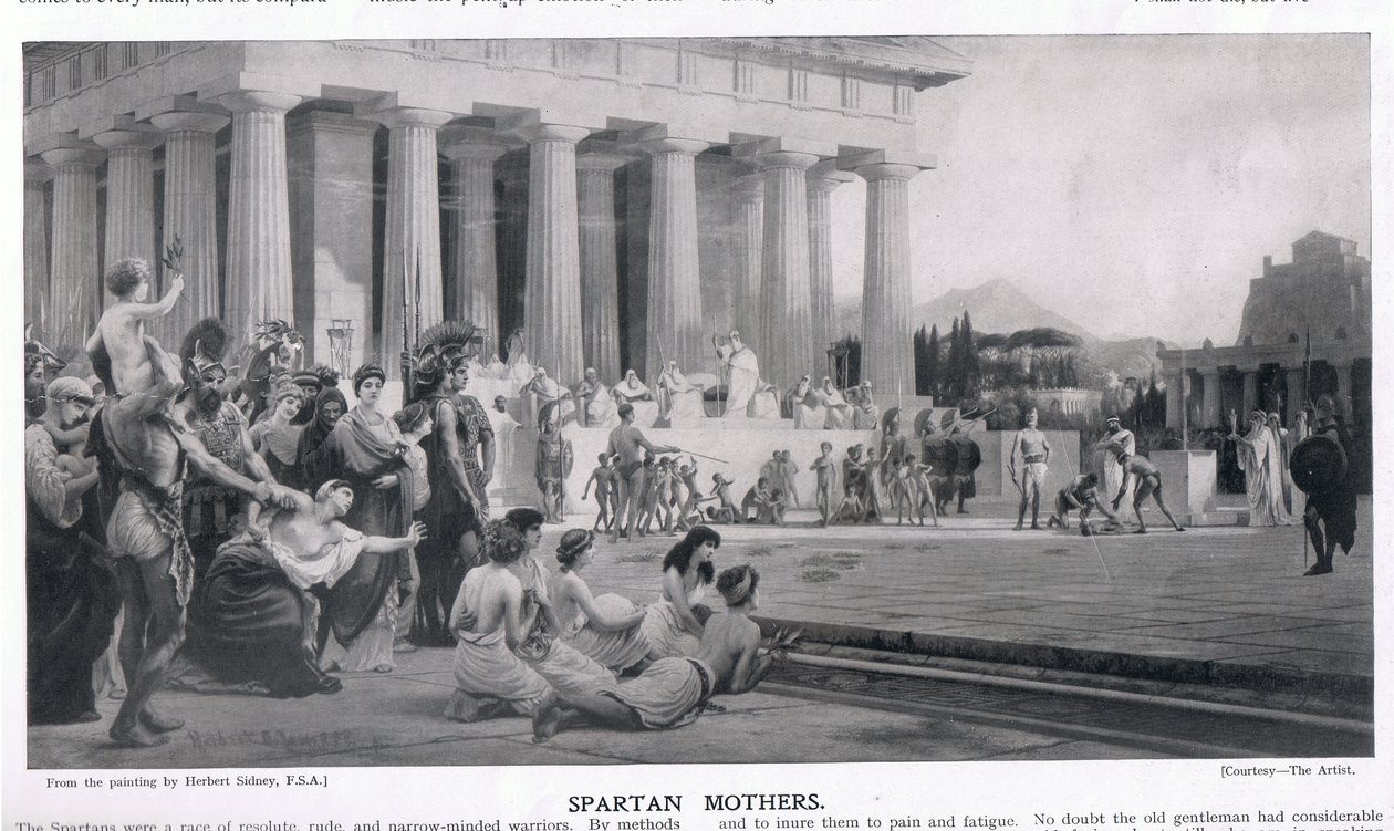 Mères spartiates - Herbert Sidney