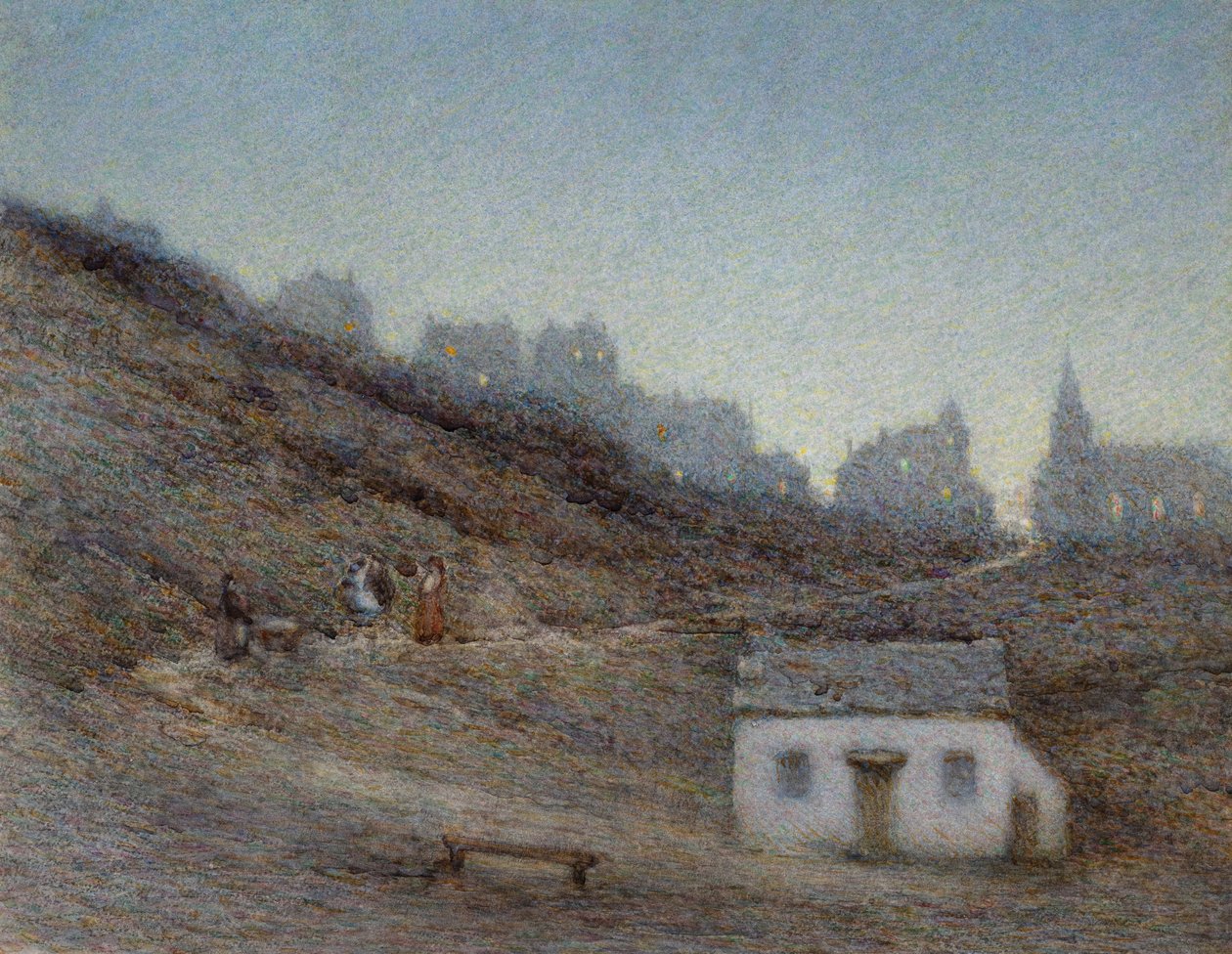 La nouvelle banlieue (aquarelle) - Herbert Dalziel
