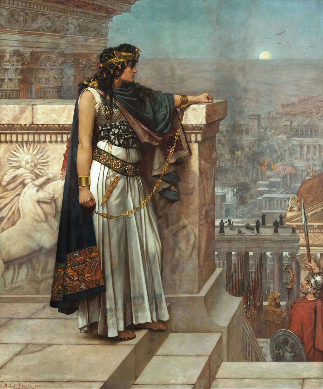 Le dernier regard de Zénobie sur Palmyre - Herbert Gustave Schmalz