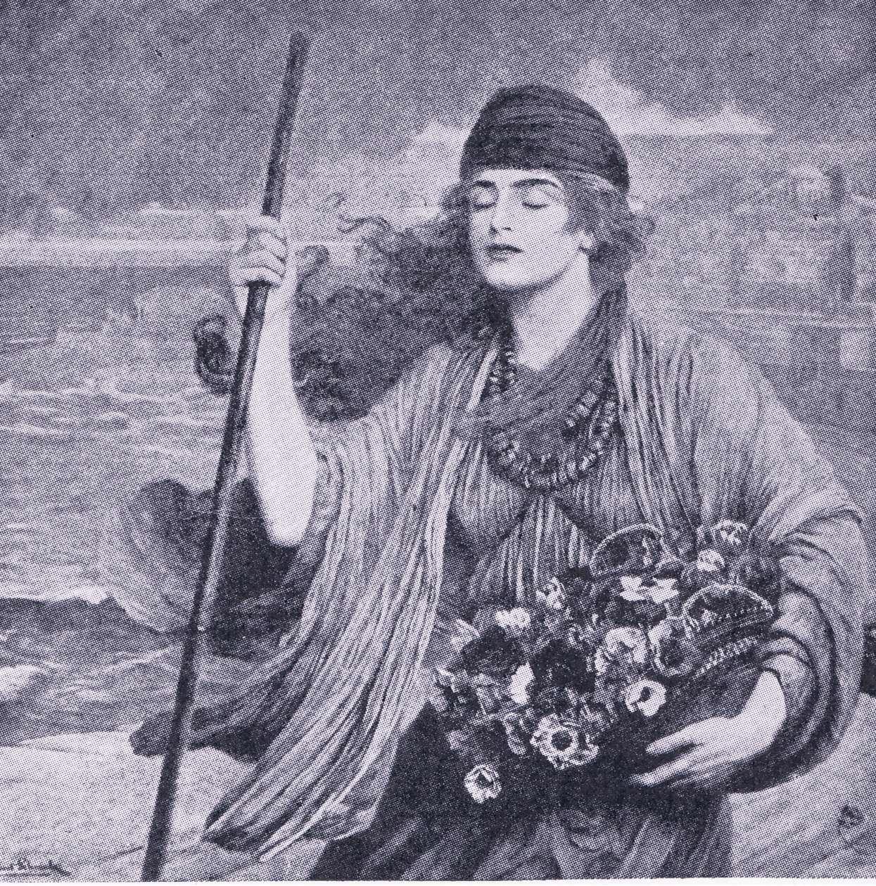 Nydia, la fille aveugle de Pompéi, illustration de The Worlds Library of Best Books, c.1940 - Herbert Gustave Schmalz