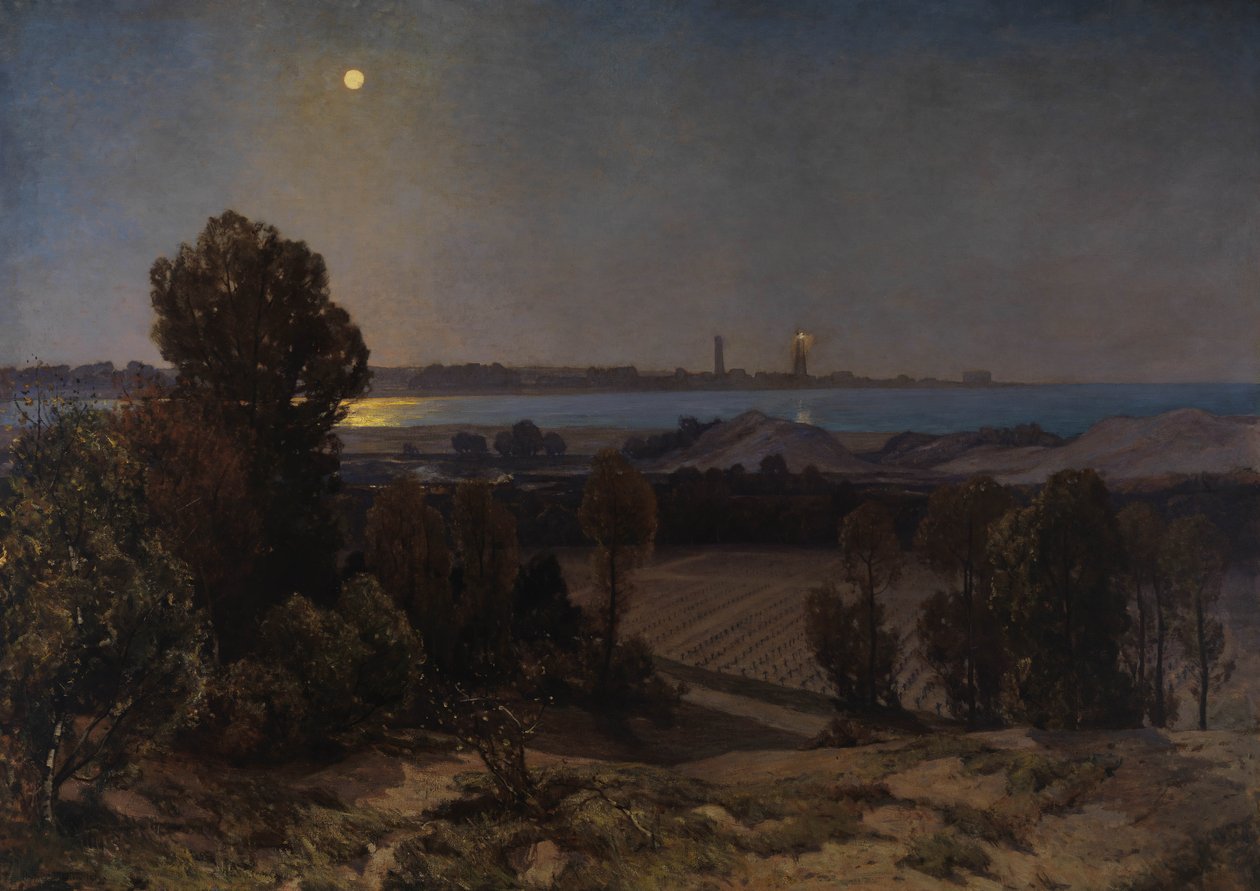 Le cimetière, Pas de Calais, 1919 - Herbert Hughes Stanton