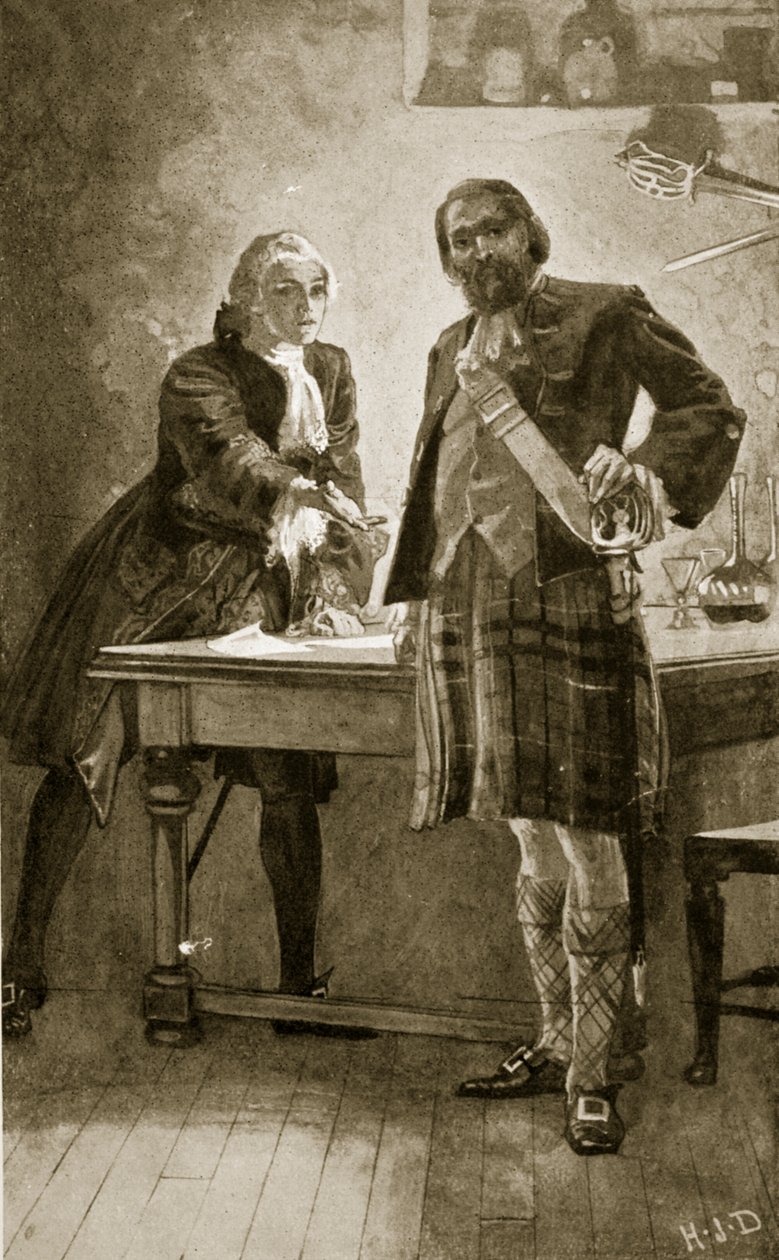 Le prince Charles fait appel à Cameron de Lochiel, illustration de 