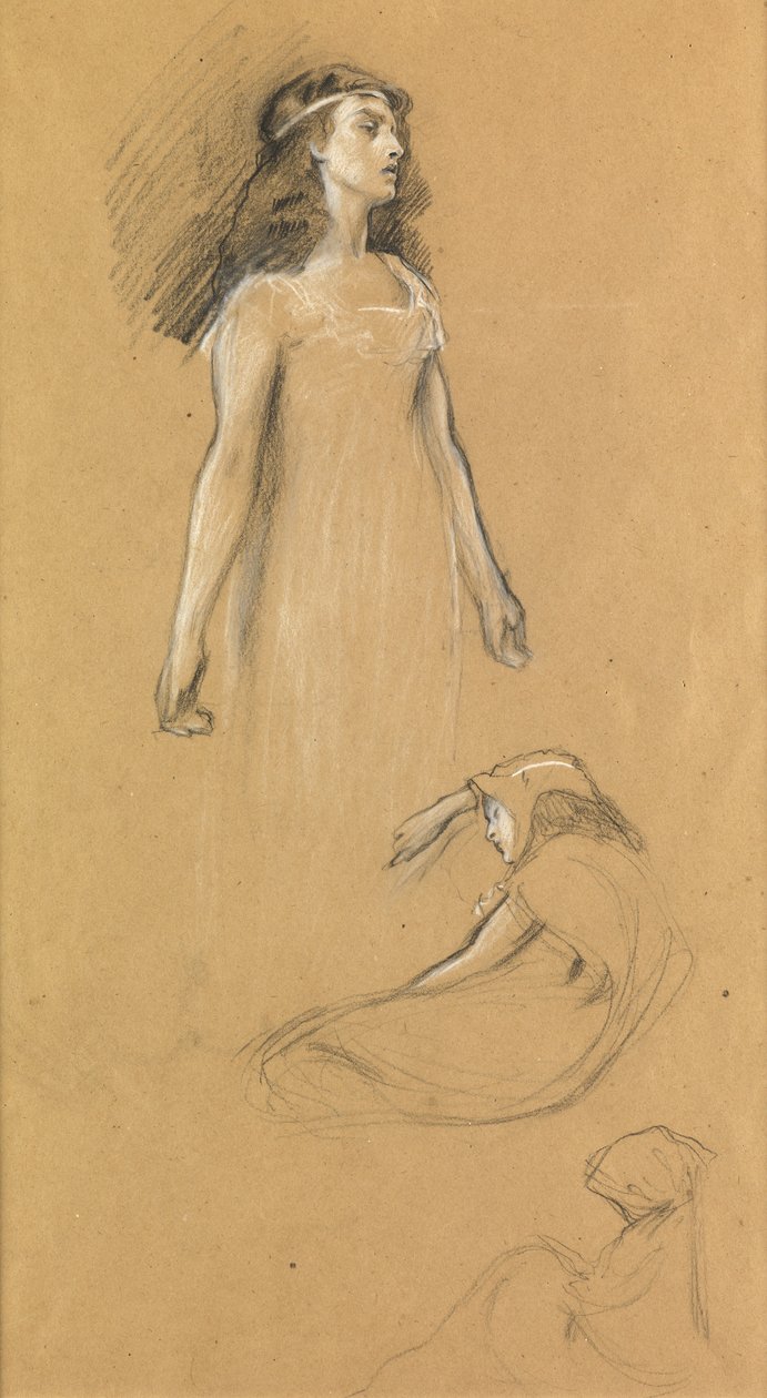 Étude pour "Tristram et Yseult", vers 1901 - Herbert James Draper
