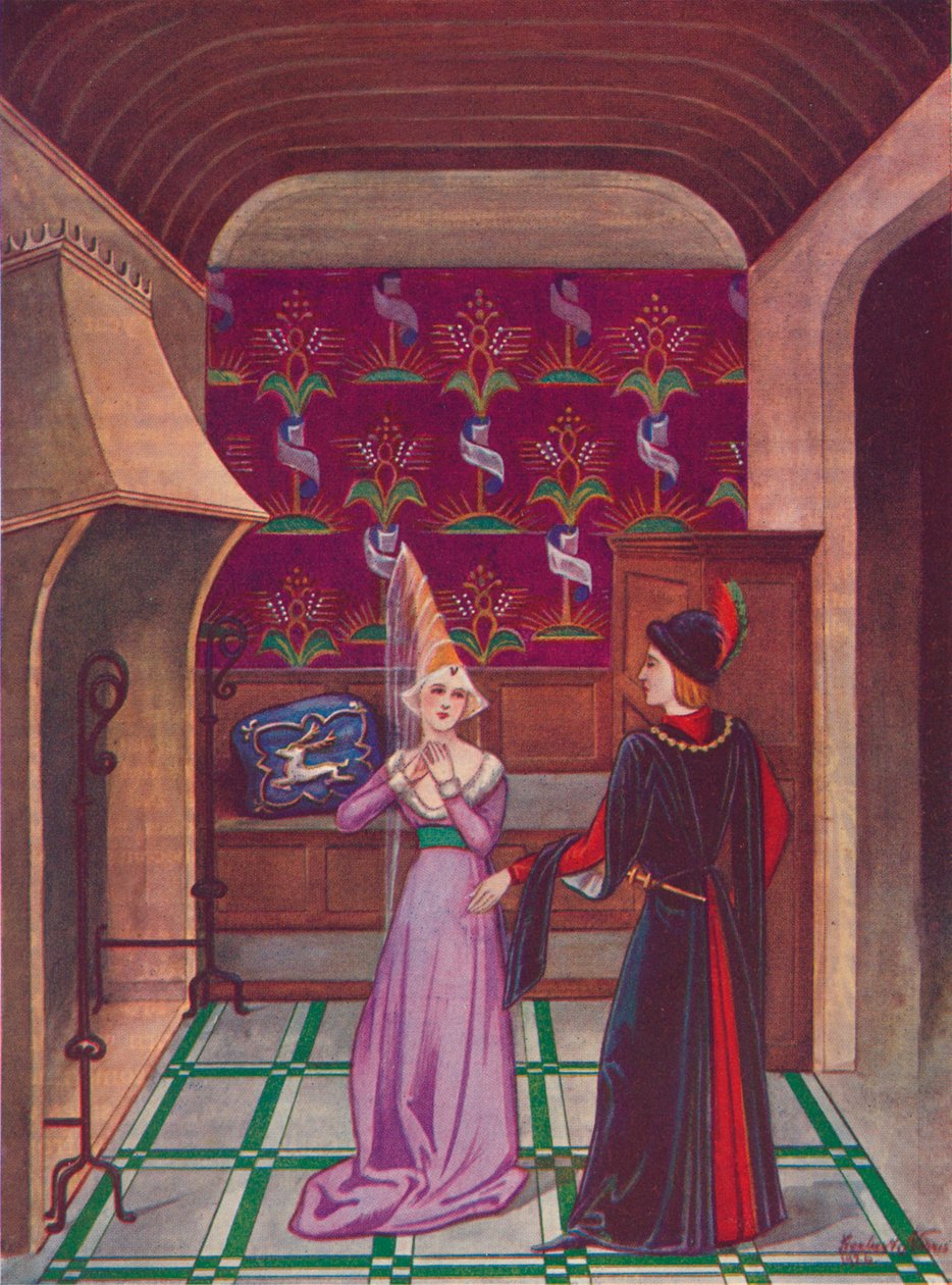Un intérieur. Fin du XVe siècle, 1926 - Herbert Norris