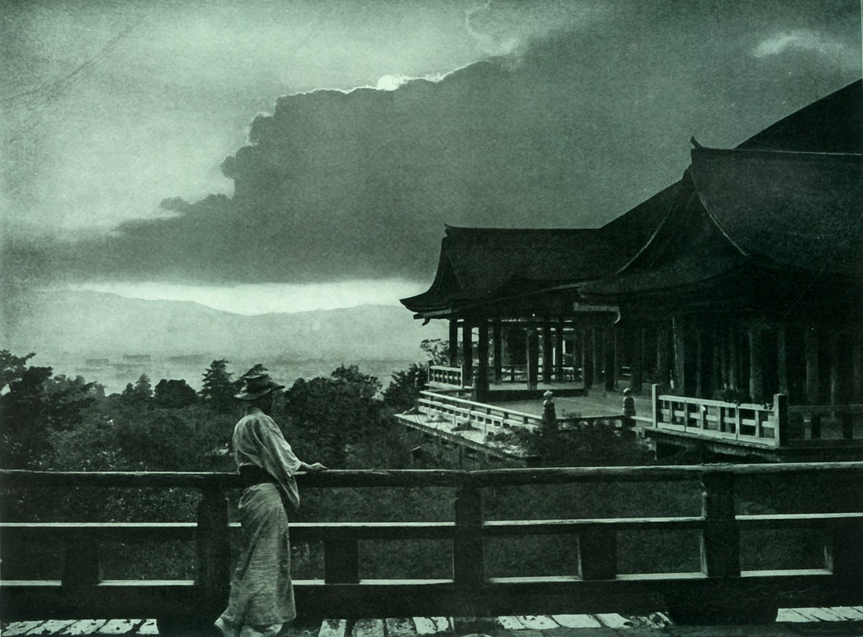 Clair de lune à Kiyomizu-Dera, 1910 - Herbert Ponting