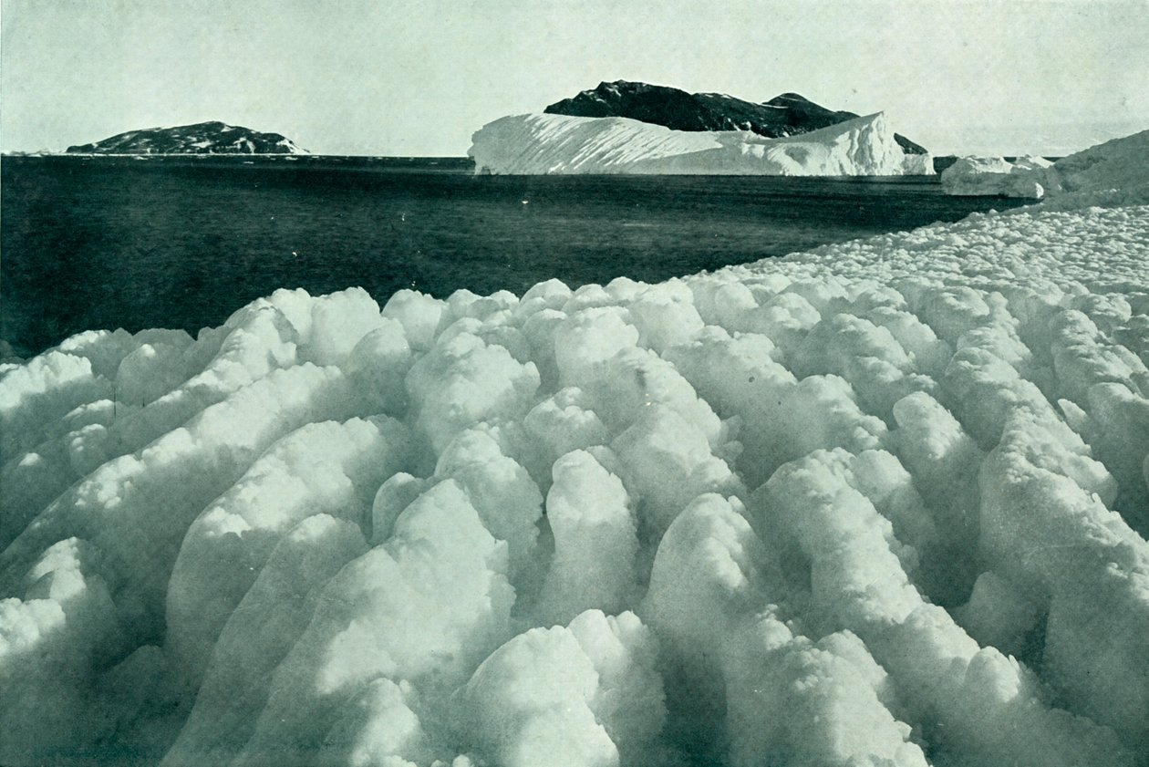 Crêtes de glace après une tempête de neige, vers 1910-1913, 1913 - Herbert Ponting