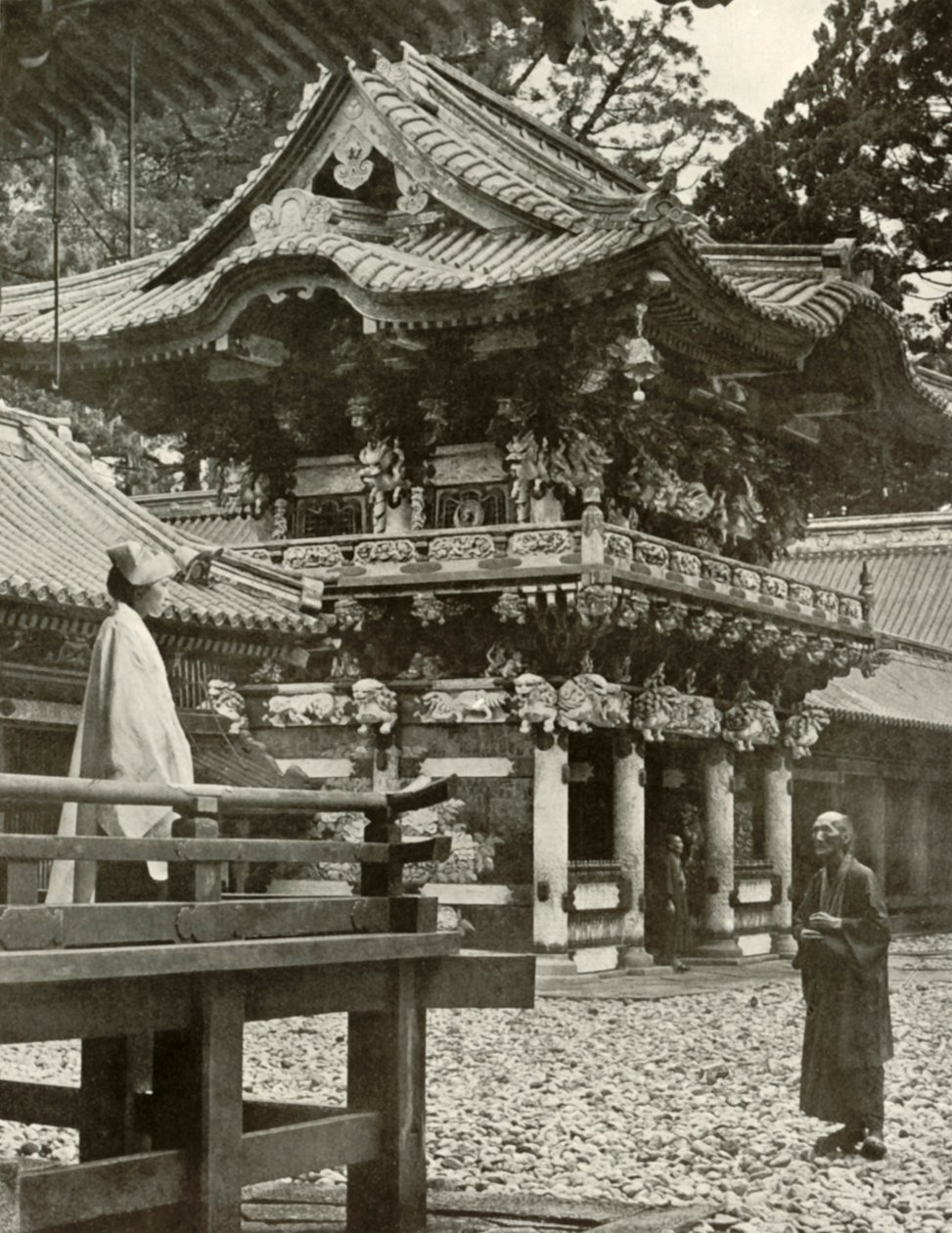 La porte Yomei à Nikko, 1910 - Herbert Ponting