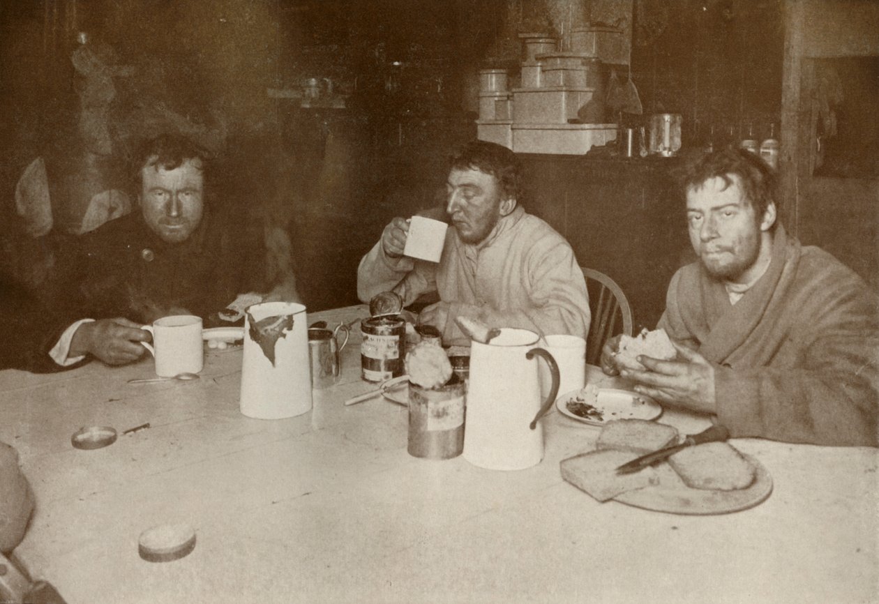 Wilson, Bowers et Cherry-Garrard à leur retour du cap Crozier, 1er août 1911, 1913 - Herbert Ponting