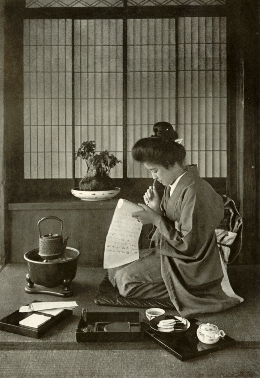Écrire une lettre, 1910 - Herbert Ponting
