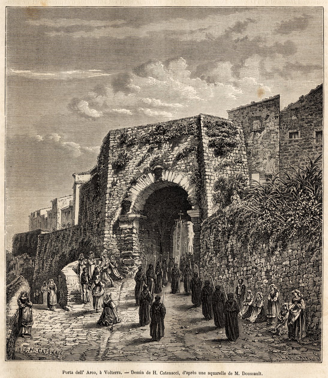 Une procession religieuse à la Porta dell