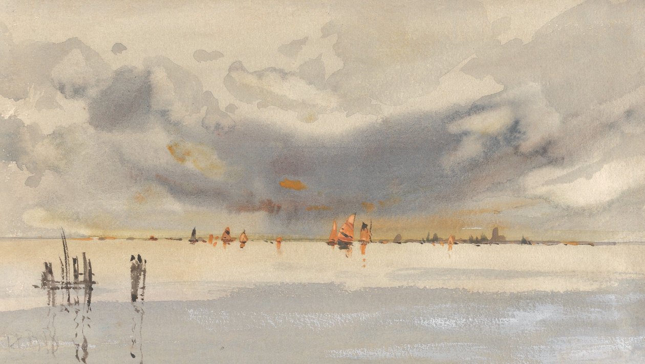 Soirée sur la lagune, Venise - Hercules Brabazon Brabazon