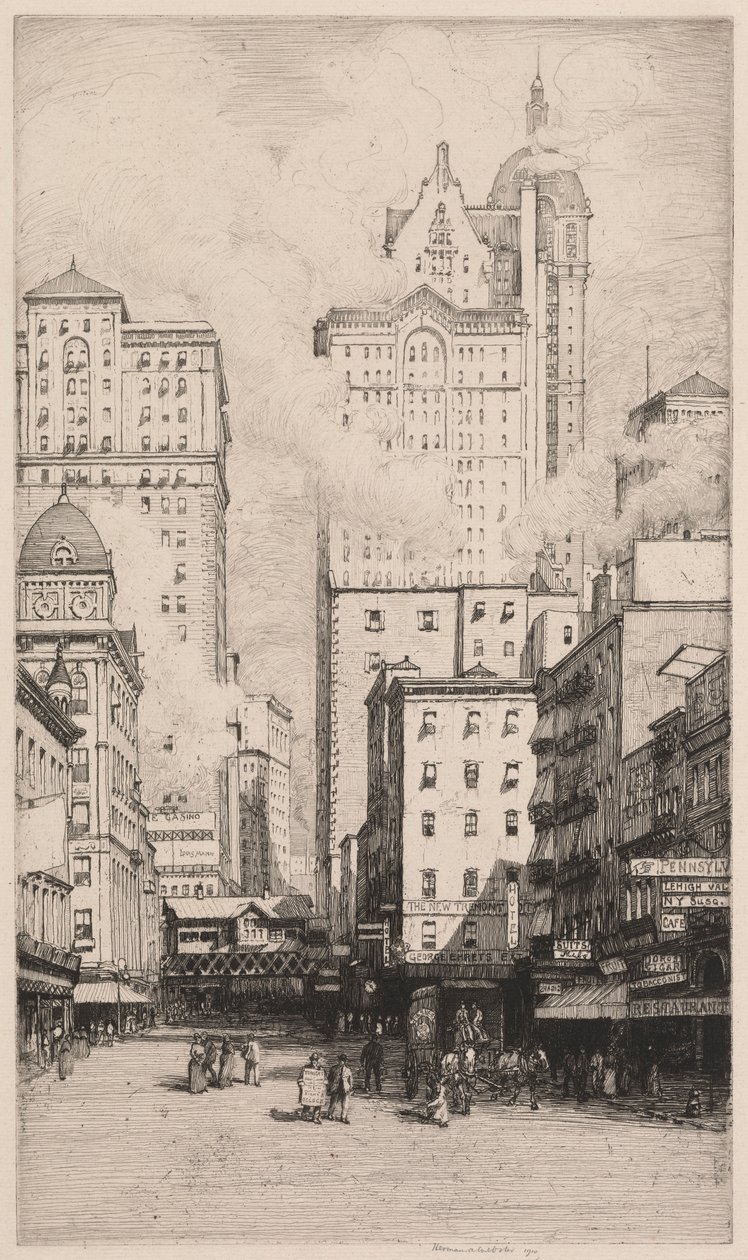 Rue de Cortland, New York - Herman Armour Webster