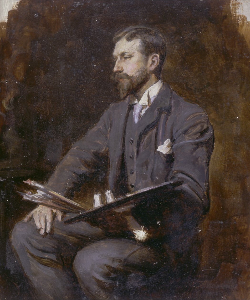 Possible autoportrait, vers 1890-1900 - Herman Gustave Herkomer