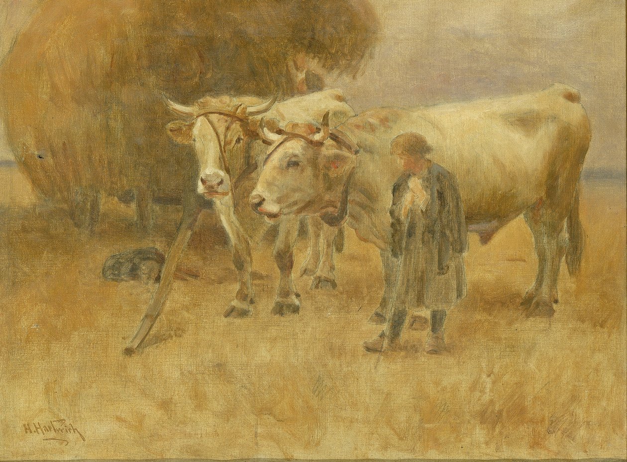 Esquisse pour Les moissonneurs - Herman Hartwich